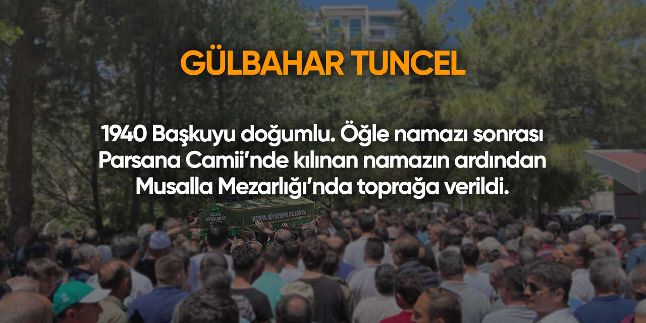Konya'da bugün vefat edenler | 26 Ekim 2026 12